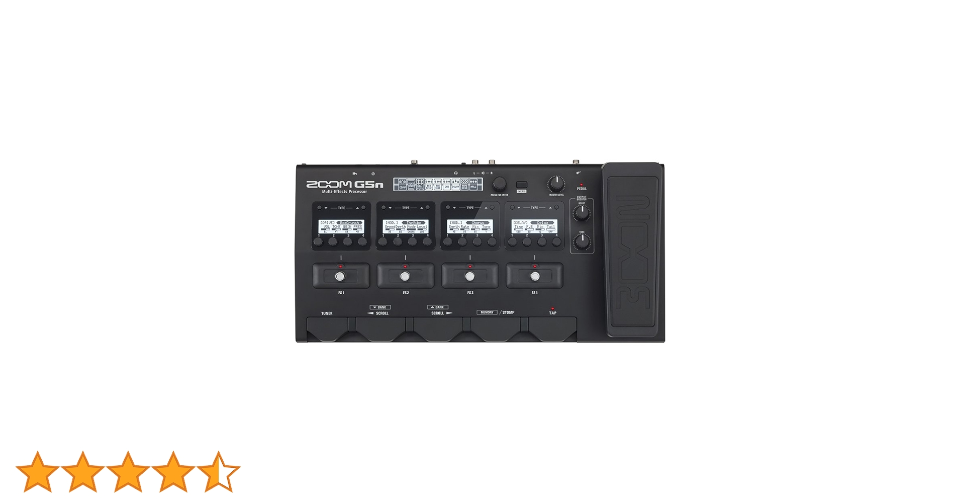 Amazon | ZOOM ズーム マルチエフェクター ブラック【メーカー3年延長